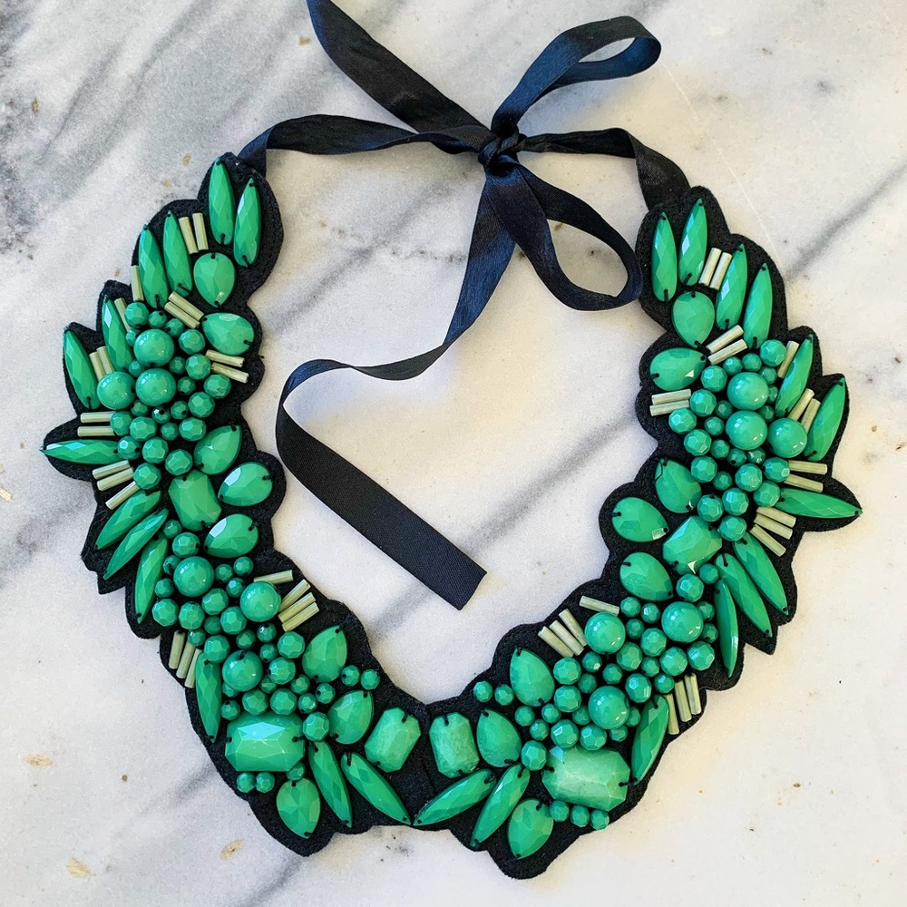Beautiful Handmade Bead Bib Collar Necklace